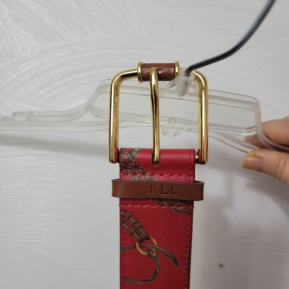 NWOT.  Ralph Lauren Red belt.  Size M.  (407) - Picture 3 of 9